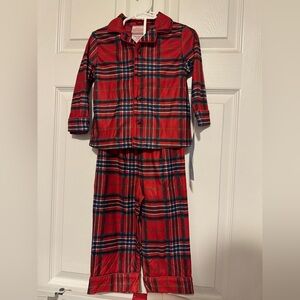 Wondershop Red Plaid Kids Pajama Set